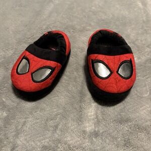 Marvel Spiderman Boys Size S (5/6) Slippers Non Skid
